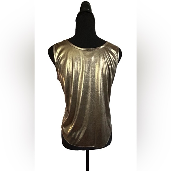 🌟VTG! BENTLEY! GOLD LAME TOP!!🌟 RARE!!!! ULTRA COOL VTG 70S-80S! DISCO!!⭐️ - Picture 9 of 16